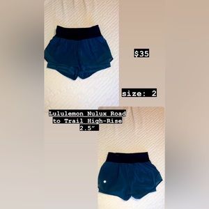 Lululemon hotty hot size 2 high rise smooth waistband with built in spandex